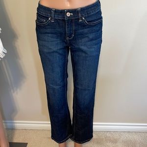 White House Black Market crop pants jeweled size 4